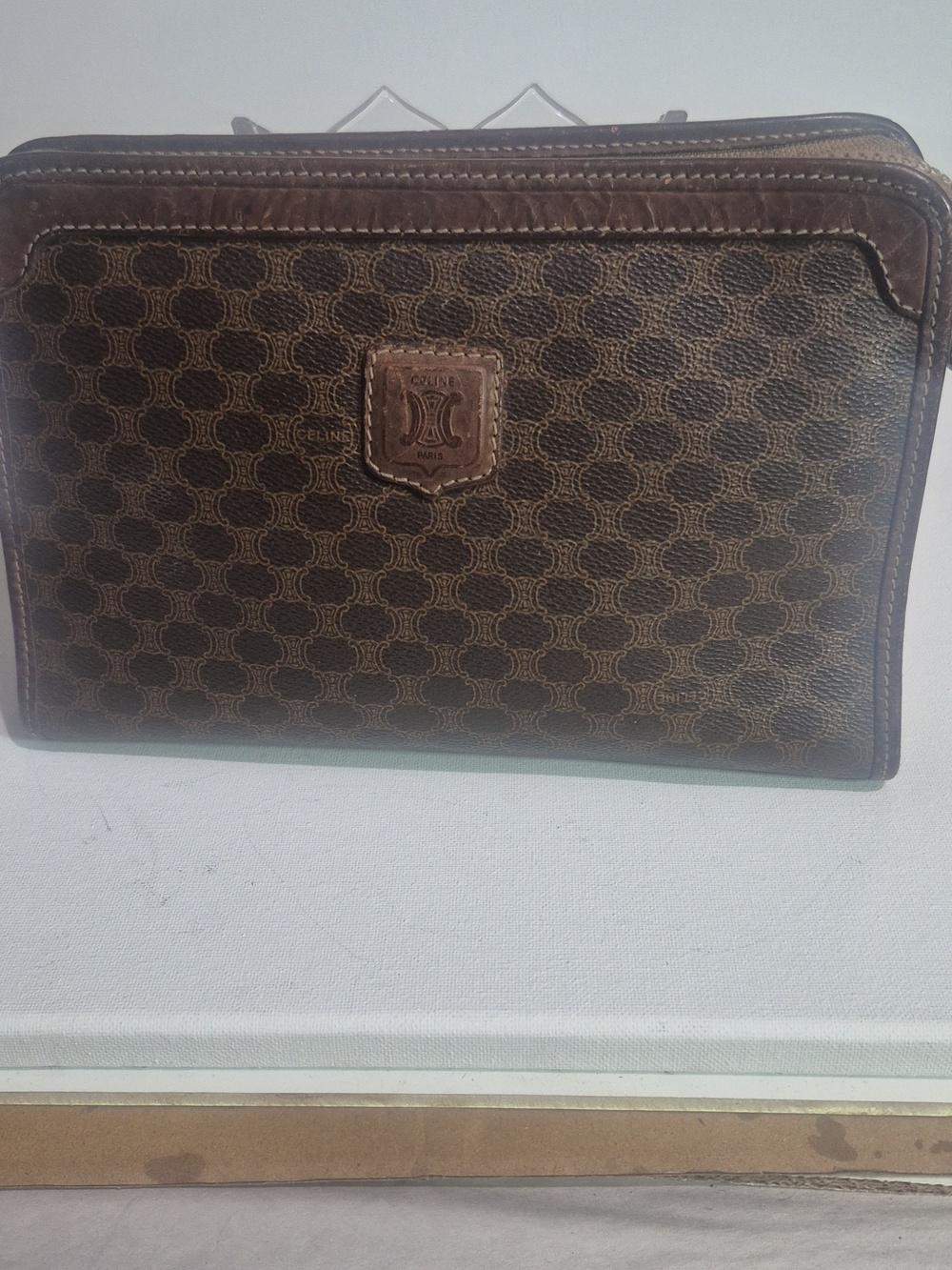 Vintage Celine Brown Monogram Bag - Picture 5 of 13